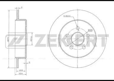 ZEKKERT bs5805 -  Тормозной диск