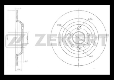 ZEKKERT bs5844 -  Тормозной диск