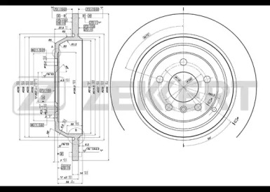 ZEKKERT bs5851 -  Тормозной диск