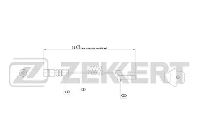 ZEKKERT bs8002 -  Сигнализатор, износ тормозных колодок