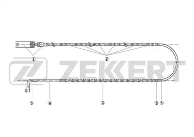 ZEKKERT bs8032 -  Сигнализатор, износ тормозных колодок