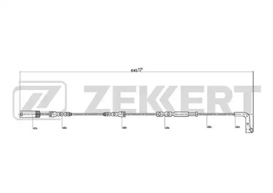 ZEKKERT bs8033 -  Сигнализатор, износ тормозных колодок