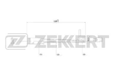 ZEKKERT bs8043 -  Сигнализатор, износ тормозных колодок