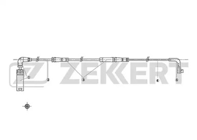 ZEKKERT bs8047 -  Сигнализатор, износ тормозных колодок