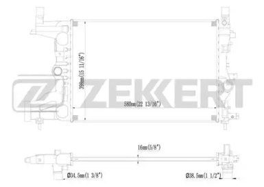 ZEKKERT mk1011 -  Радиатор, охлаждение двигателя