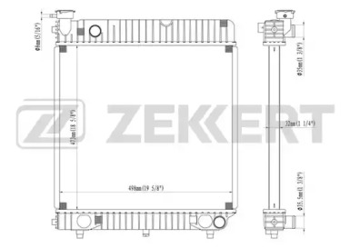 ZEKKERT mk1012 -  Радиатор, охлаждение двигателя