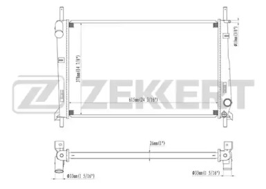 ZEKKERT mk1022 -  Радиатор, охлаждение двигателя