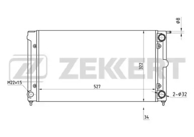 ZEKKERT mk1030 -  Радиатор, охлаждение двигателя