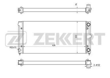 ZEKKERT mk1034 -  Радиатор, охлаждение двигателя