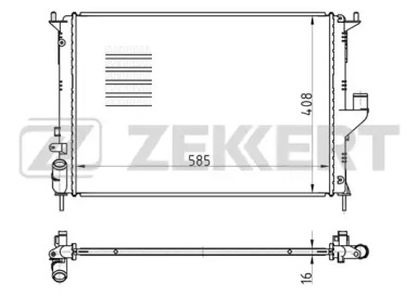 ZEKKERT mk1051 -  Радиатор, охлаждение двигателя