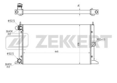 ZEKKERT mk1068 -  Радиатор, охлаждение двигателя