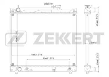 ZEKKERT mk1070 -  Радиатор, охлаждение двигателя