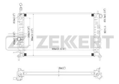 ZEKKERT mk1075 -  Радиатор, охлаждение двигателя