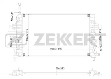 ZEKKERT mk1084 -  Радиатор, охлаждение двигателя