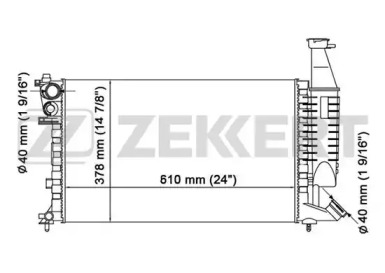 ZEKKERT mk1088 -  Радиатор, охлаждение двигателя
