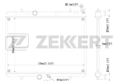 ZEKKERT mk1091 -  Радиатор, охлаждение двигателя