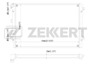 ZEKKERT mk1092 -  Радиатор, охлаждение двигателя