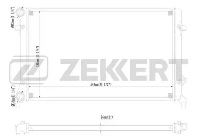 ZEKKERT mk1093 -  Радиатор, охлаждение двигателя
