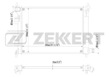 ZEKKERT mk1096 -  Радиатор, охлаждение двигателя