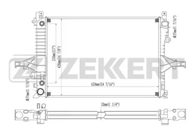 ZEKKERT mk1100 -  Радиатор, охлаждение двигателя