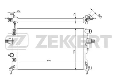 ZEKKERT mk1113 -  Радиатор, охлаждение двигателя