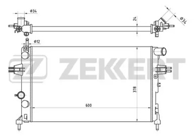 ZEKKERT mk1114 -  Радиатор, охлаждение двигателя