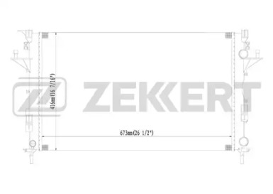 ZEKKERT mk1125 -  Радиатор, охлаждение двигателя