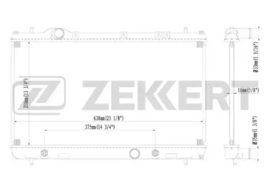 ZEKKERT mk1138 -  Радиатор, охлаждение двигателя