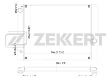 ZEKKERT mk1184 -  Радиатор, охлаждение двигателя