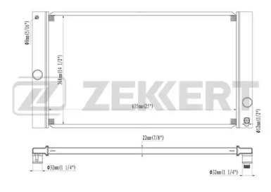 ZEKKERT mk1187 -  Радиатор, охлаждение двигателя
