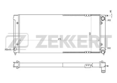 ZEKKERT mk1212 -  Радиатор, охлаждение двигателя