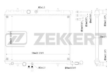 ZEKKERT mk1214 -  Радиатор, охлаждение двигателя