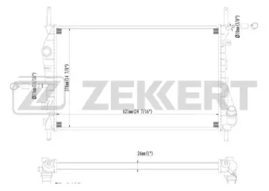 ZEKKERT mk1216 -  Радиатор, охлаждение двигателя