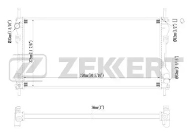 ZEKKERT mk1229 -  Радиатор, охлаждение двигателя