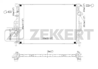 ZEKKERT mk1230 -  Радиатор, охлаждение двигателя