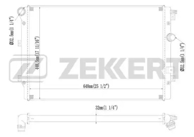 ZEKKERT mk1231 -  Радиатор, охлаждение двигателя