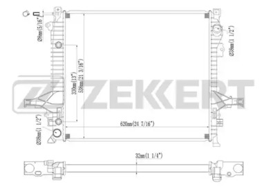ZEKKERT mk1235 -  Радиатор, охлаждение двигателя