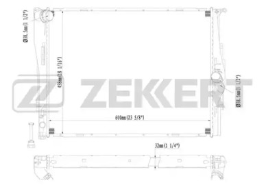 ZEKKERT mk1237 -  Радиатор, охлаждение двигателя