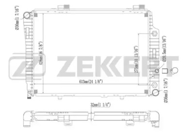 ZEKKERT mk1239 -  Радиатор, охлаждение двигателя