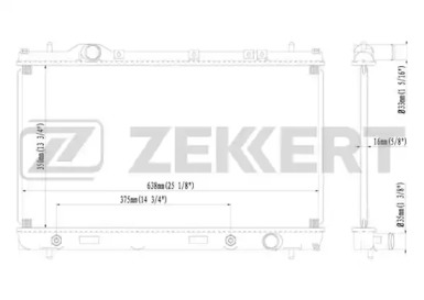 ZEKKERT mk1240 -  Радиатор, охлаждение двигателя