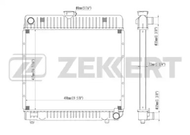 ZEKKERT mk1249 -  Радиатор, охлаждение двигателя
