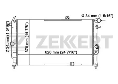 ZEKKERT mk1261 -  Радиатор, охлаждение двигателя