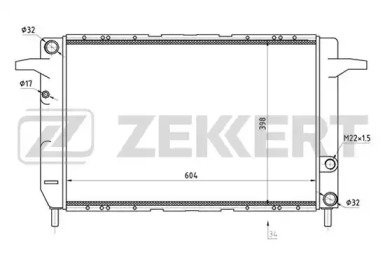 ZEKKERT mk1262 -  Радиатор, охлаждение двигателя
