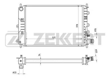 ZEKKERT mk1265 -  Радиатор, охлаждение двигателя