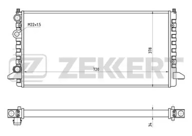 ZEKKERT mk1273 -  Радиатор, охлаждение двигателя