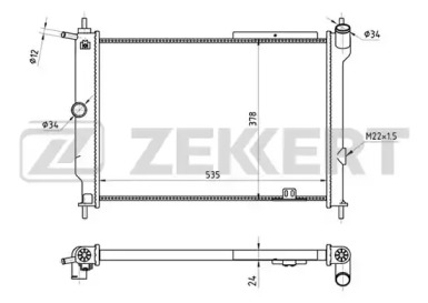 ZEKKERT mk1277 -  Радиатор, охлаждение двигателя