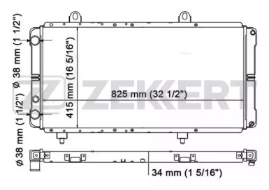 ZEKKERT mk1285 -  Радиатор, охлаждение двигателя