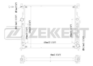 ZEKKERT mk1317 -  Радиатор, охлаждение двигателя