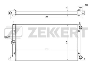 ZEKKERT mk1336 -  Радиатор, охлаждение двигателя