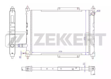 ZEKKERT mk1341 -  Радиатор, охлаждение двигателя